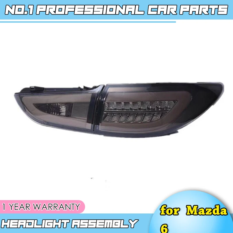 

car accessories 2014 2015 2017 for Mazda 6 Taillights New Mazda 6 LED Tail Light LED Rear Lamp DRL+Brake+Park+Signal
