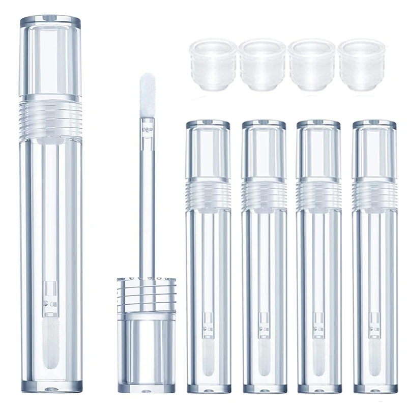 

10-100pcs Empty Lip Gloss Tube 5ml Clear Lip Balm Bottles Refillable Lipstick Container Eyelash Growth Liquid Cosmetic Container