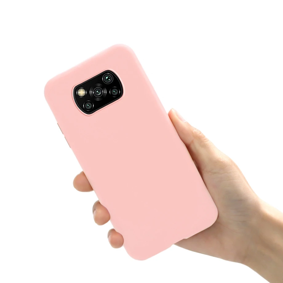 For Xiaomi Poco X3 NFC Case Shockproof  Solid Soft TPU Bumper Coque For Xiaomi Poco x3 Pro x 3 NFC Cover Shell POCOX3 Funda Capa