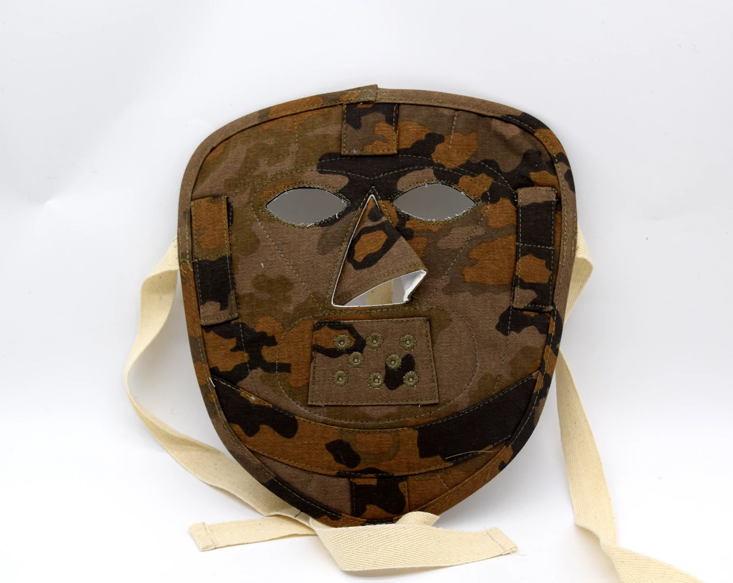 Military War Reenactment WW2 German Elite Oak Camo Face Mask Autumn Color