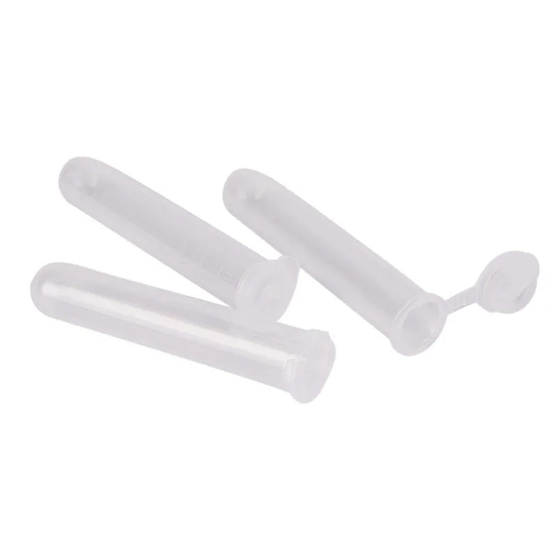 10 Chiếc 10Ml Micro Máy Ly Tâm Ống Lọ Nhựa Trong Lọ Đựng Ốp Nắp