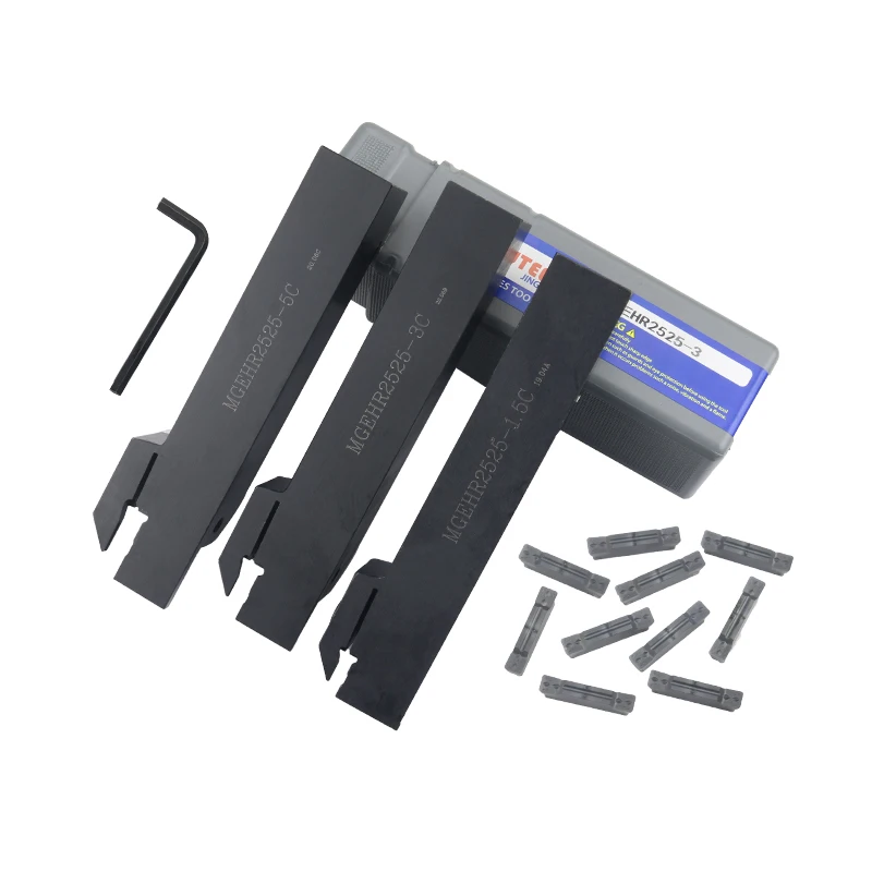Imagem -05 - Grooving Turning Tool com Lâmina de Carboneto Cimentado Mgehr25251.5 Mgehr25252 Mgehl25254 Mgehr25255 Mgmn150 Mgmn200 Mgmn300