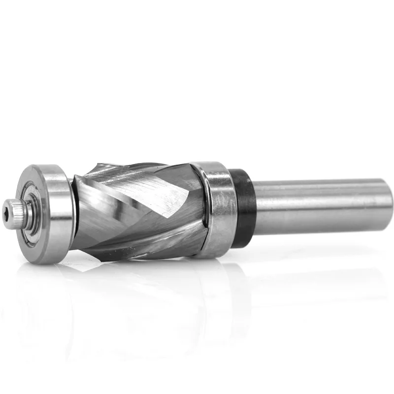 Top and Bottom Bearing Ultra-Perfomance Compression Flush Trim Solid Carbide CNC Router Bit - 12mm 1/2\