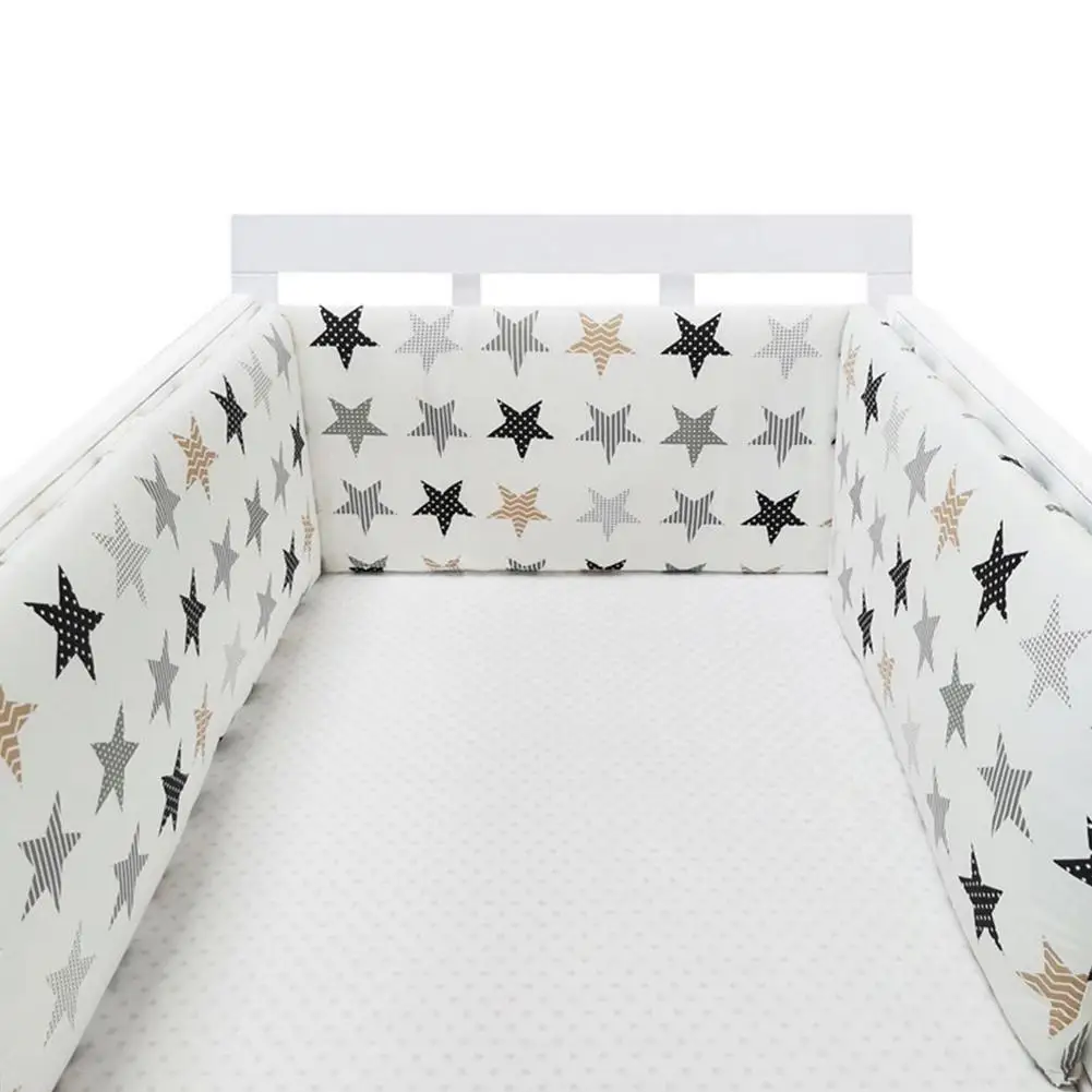 Hot Sale Baby Crib Bumper Cotton Thicken One-piece Crib Around Cushion Cot Protector Pillows Newborns Room Bedding Decor