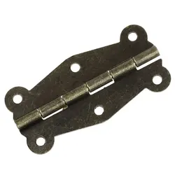 40PCs Door Butt Hinges(rotated from 0 degrees to 270 degrees)Antique Bronze 6 Holes 5.1cm x 2.4cm(2