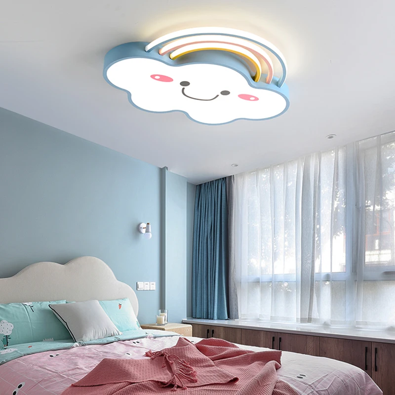 Nordic kindergarten children\'s room kids bedroom decor led lamp lights for room dimmable ceiling light home decoration lamparas