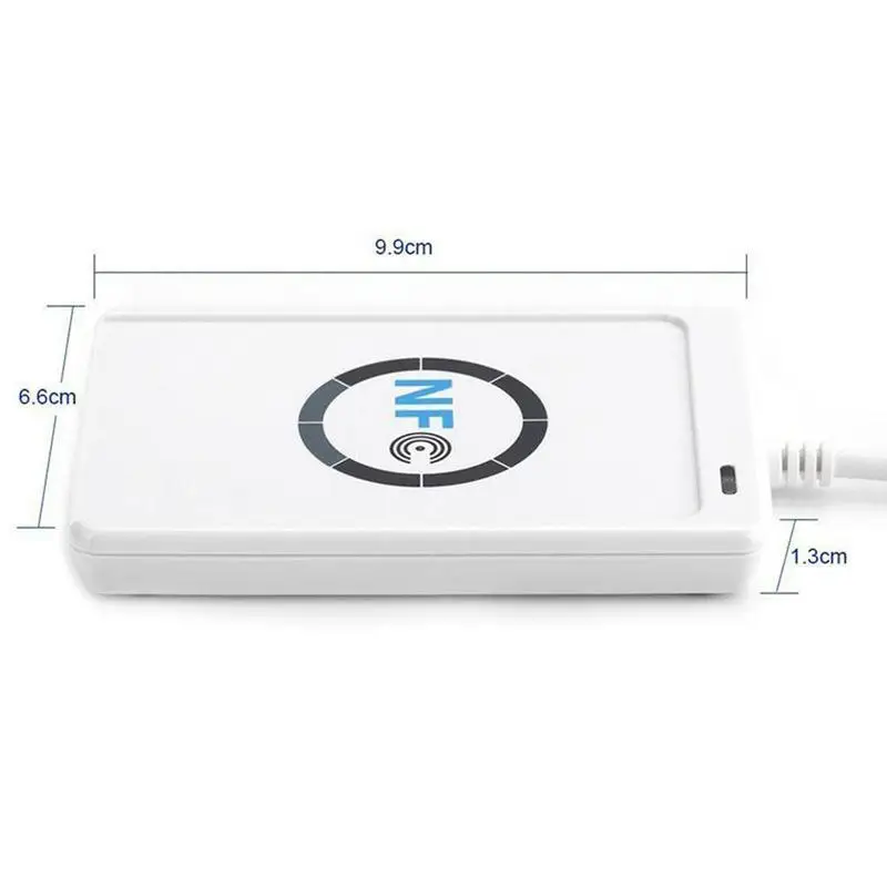 NFC 리더 USB ACR122U 비접촉식 스마트 IC 카드 및 라이터 RFID 복사기, UID 변경 가능 태그 카드 키 포브 복사기