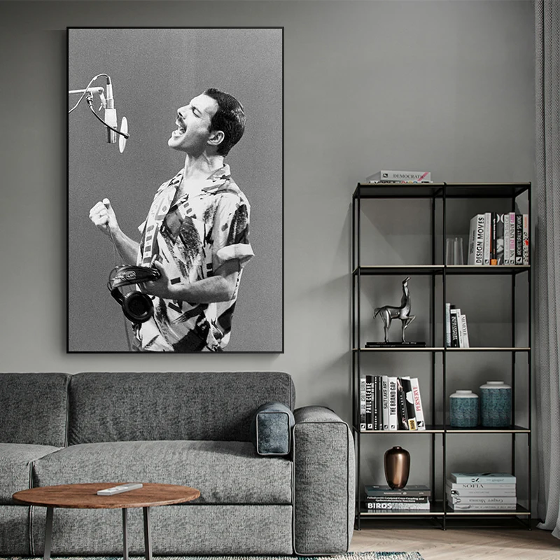 Modern Rock Band Wall Art Canvas Star Poster Bedroom Bohemian Rhapsody MusicPainting Picture Print Living Room Home Decoration