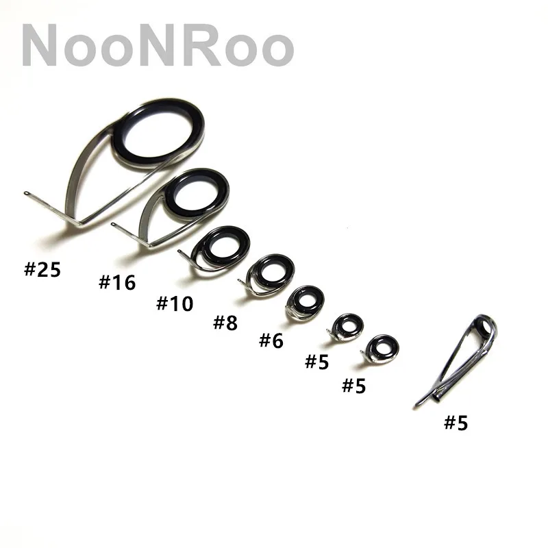 NooNRoo الغزل الصيد رود دليل عدة الفولاذ المقاوم للصدأ دليل لتقوم بها بنفسك 7.7g 8 قطعة/المجموعة