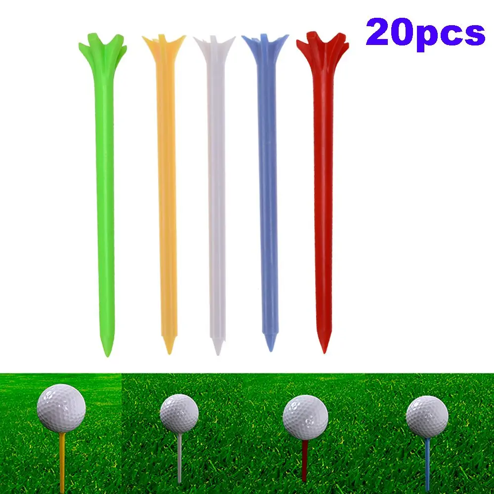 20ks outdoorové frictionless multi-color plastový profesionál golf držák golf tees golf příslušenství bál nástrčkový