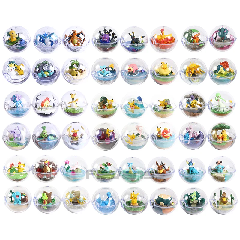 Pokemon Terrarium Collection Figure Vol.1~10 Pikachu Bulbasaur Charmander Umbreon Lapras Eevee Gengar Snorlax Zapdos Mewtwo