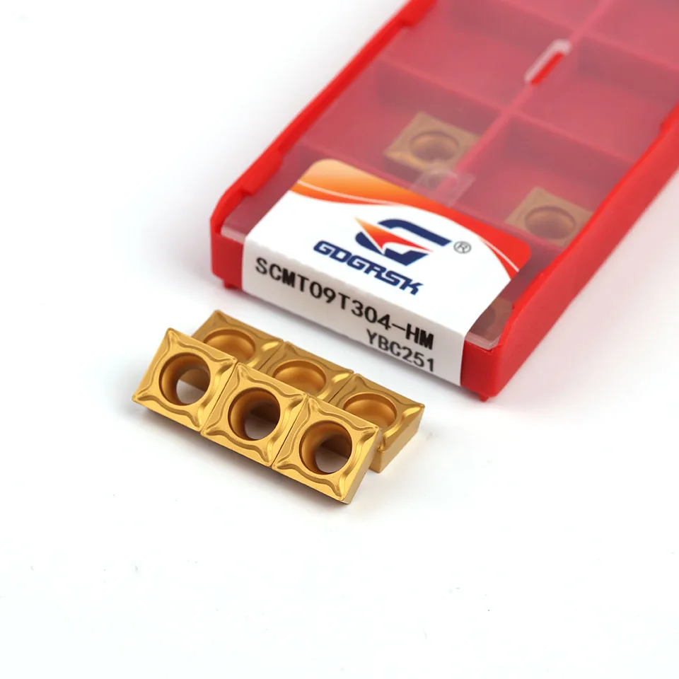 Lâmina de Carboneto 100 Original Torno Cnc Ferramenta de Torneamento Ferramenta Metal Scmt09t304 Scmt09t308 Scmt120408 Scmt120412 hm Ybc251 Ybc252