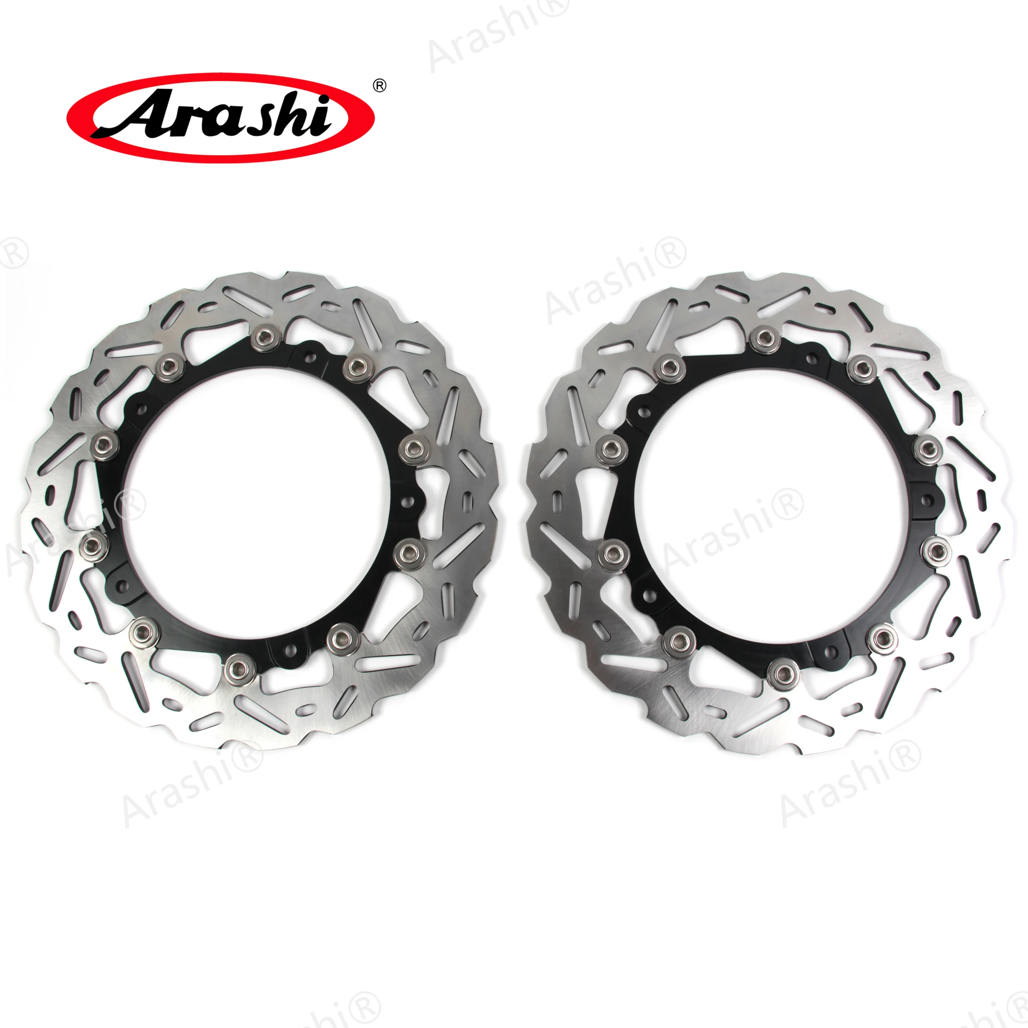 Arashi 1 Set CNC Floating Front Rear Brake Disc Rotor For BMW F 800 R F800R 2009 - 2020 2012 2013 2014 2015 2016 2017 2018 2019