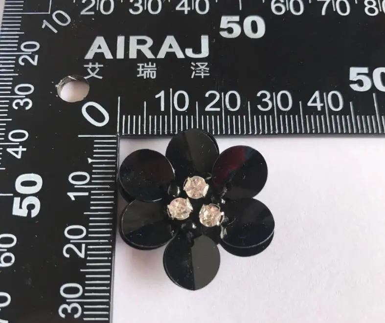 10pcs Rhinestone beaded flower patches for clothes DIY sew on parche appliques Embroidery applique patch ropa clothing accessory