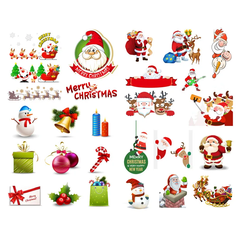 1 PCS Merry Christmas Santa Claus Kawaii Stationery Cute Agenda Notebook Sketchbook Dairy Planner Stickers School Office Decor