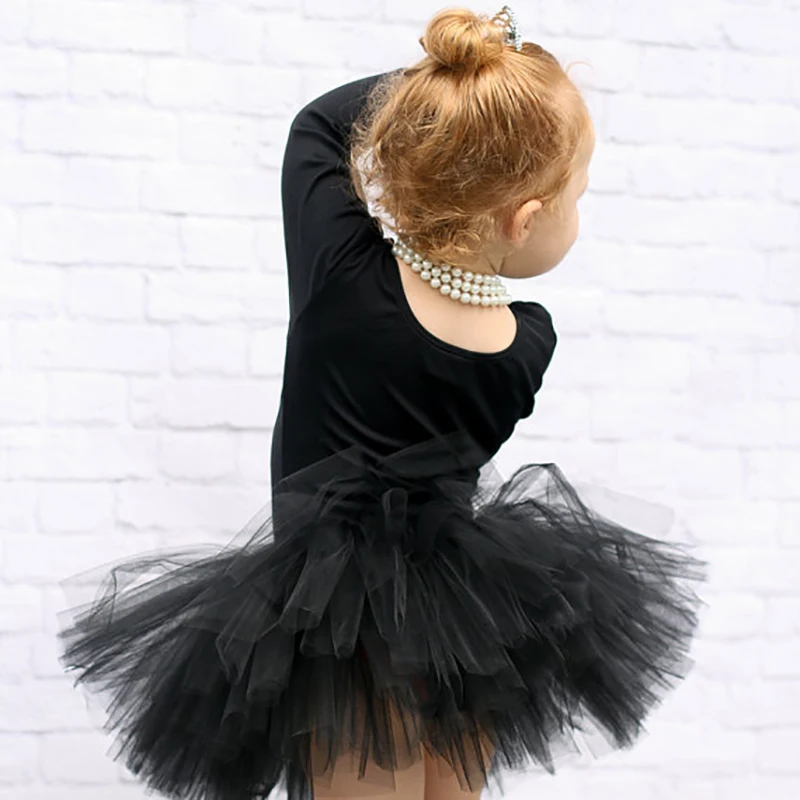 Little Black Tutu Skirts for Baby Girls Short & Sweet Style Baby Birthday Tutu Black Tulle Cosplay Dance Party Tutu Skirts