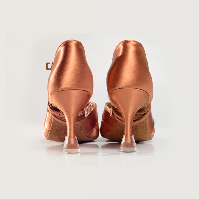 BD الرقص الاكسسوارات اللاتينية القياسية أحذية الرقص المضادة للانزلاق كعب يغطي معدات الحماية 2 pairs الجلود #2