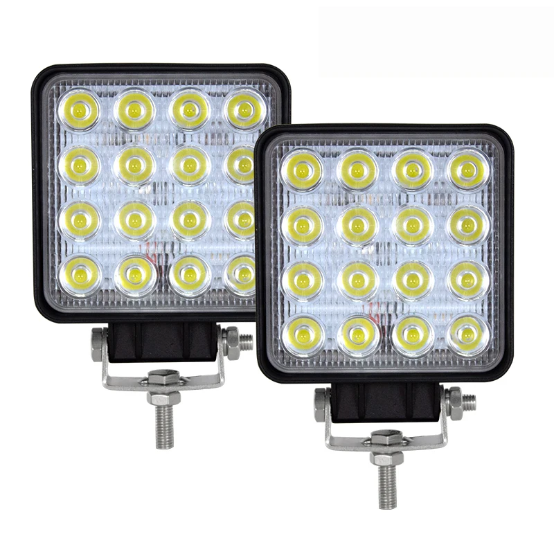 Auxtings 2pcs 10pcs waterproof 48w Flood/Spot led Work Light bar waterproof CE RoHS offroad truck car LED work light 12v 24v