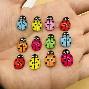 Marienkäfer im Acrylharz, dekorative Dekoration für Tischspiegel, DIY -Bastelzubehör in Töpfen 12 Hauptverkäufe Lady Bug Geburtstagdekoration - №12