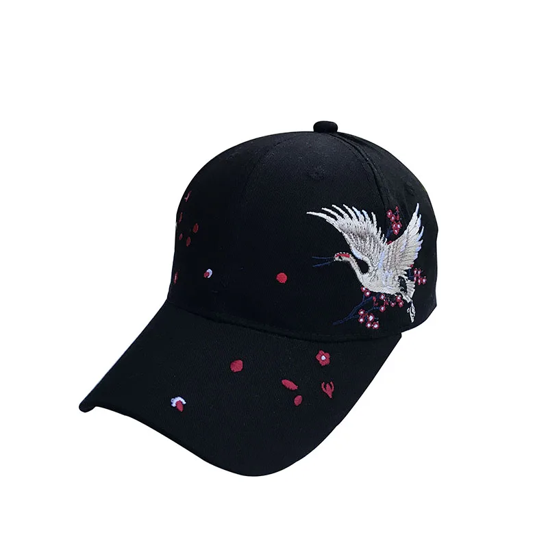 2021 New Ladies Caps Chinese Style Embroidery Curved Brim Spring and Summer Sun Hats Street Fashion All-match Men\'s Baseball Cap