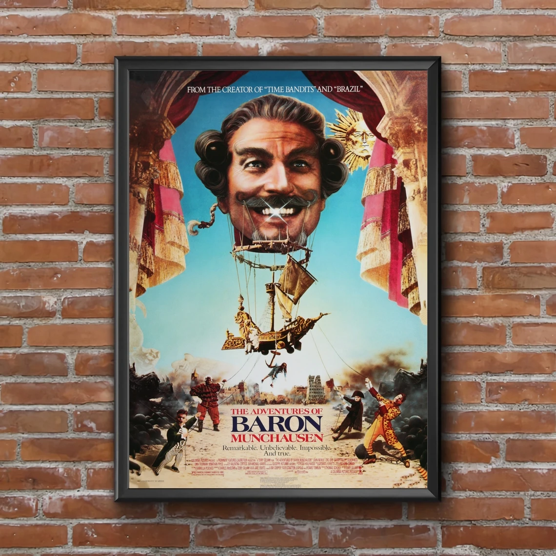 Tha Adventures of Baron Munchausen ملصق الفيلم ديكور المنزل طلاء جدران (بدون إطار) #1