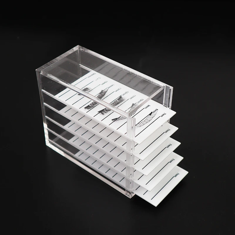 5 Layers Eyelash Storage Box Makeup Organizer False Eyelashes Glue Pallet Holders Grafting Eyelashes Extension Makeup Tool