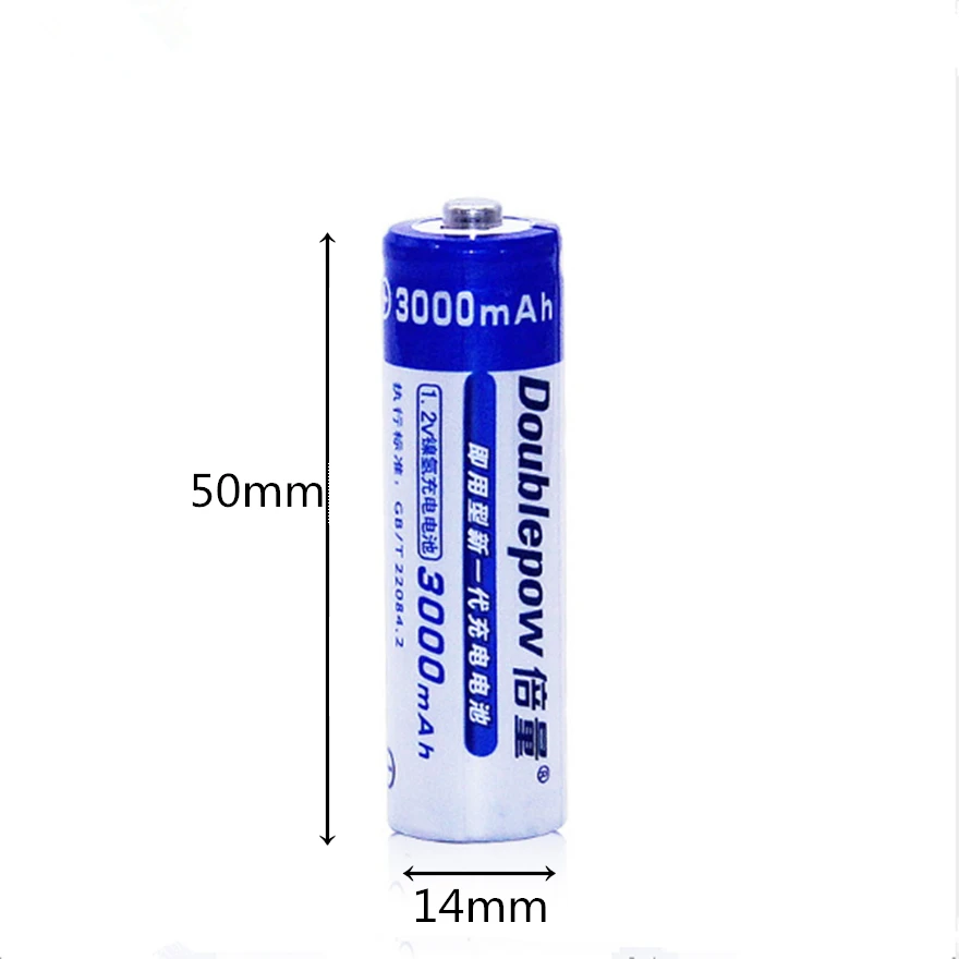 2pcs/lot Original 1.2v 3000mAh AA rechargeable battery Ni-MH rechargeable battery microphone special AA rechargeable battery