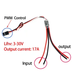 17A interruttore elettronico PWM 3-30V ingresso e uscita per modelli RC FPV aeroplano Led Controller luce interruttore motore interruttore