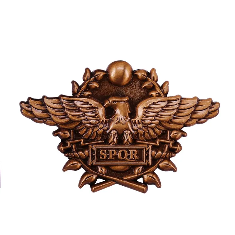 SPQR Imperial Eagle Roman shield Pennant Lapel Pin Military badge