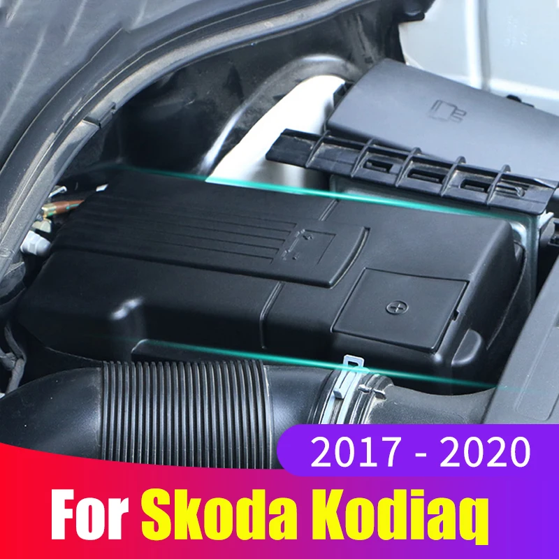 For Skoda Octavia 3 A7 Kodiaq VW Tiguan 2 MK2 2016-2020 Engine Battery Dustproof Negative Electrode Waterproof Protective Cover