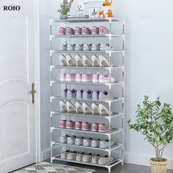 Estante sencillo para zapatos, estantería de zapatos metálica, Zapatero increíble, sala de estar mueble para, soporte organizador de zapatos para ahorro de espacio