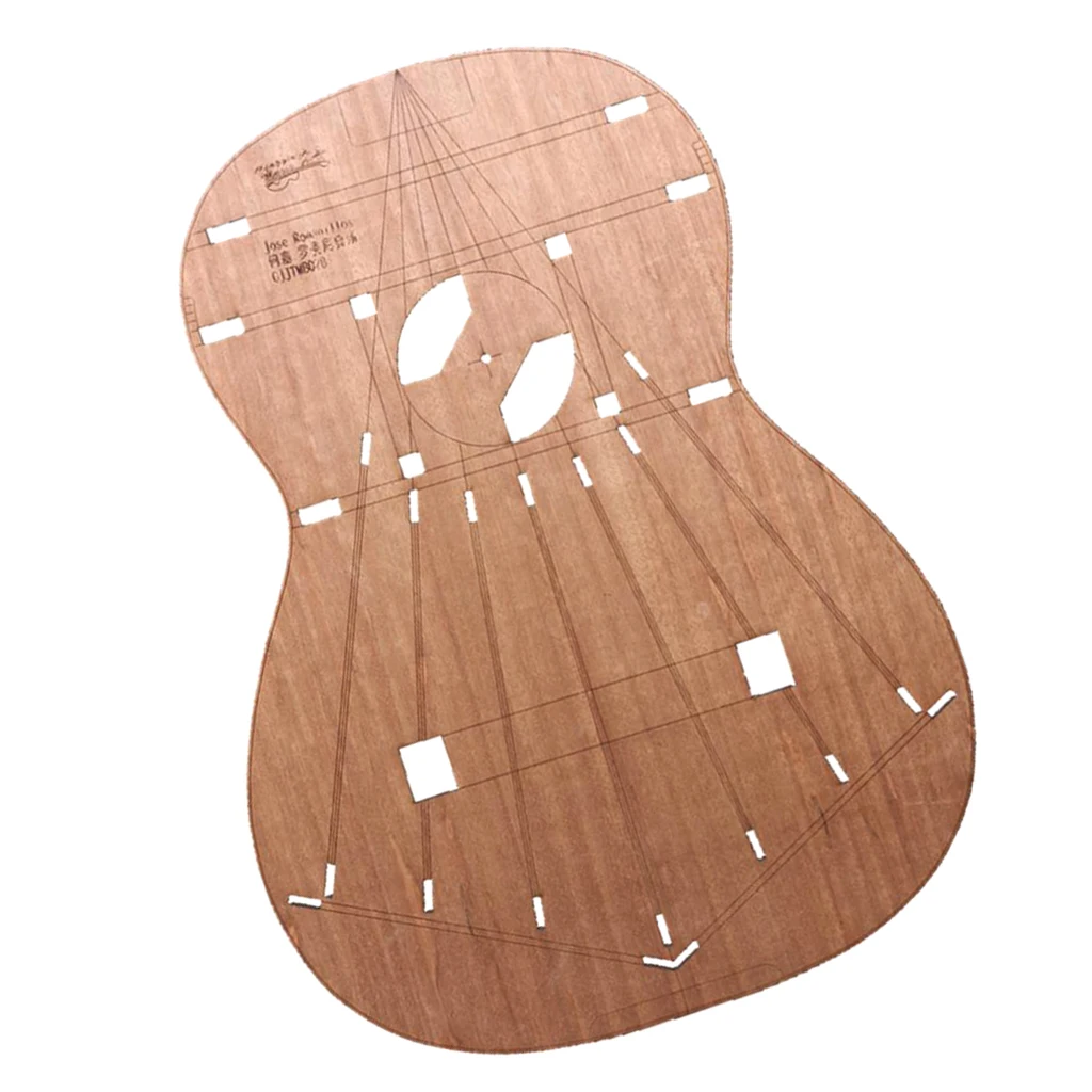 Modello di Layout del corpo della chitarra fai-da-te modelli di costruzione di chitarra Premium per chitarre classiche