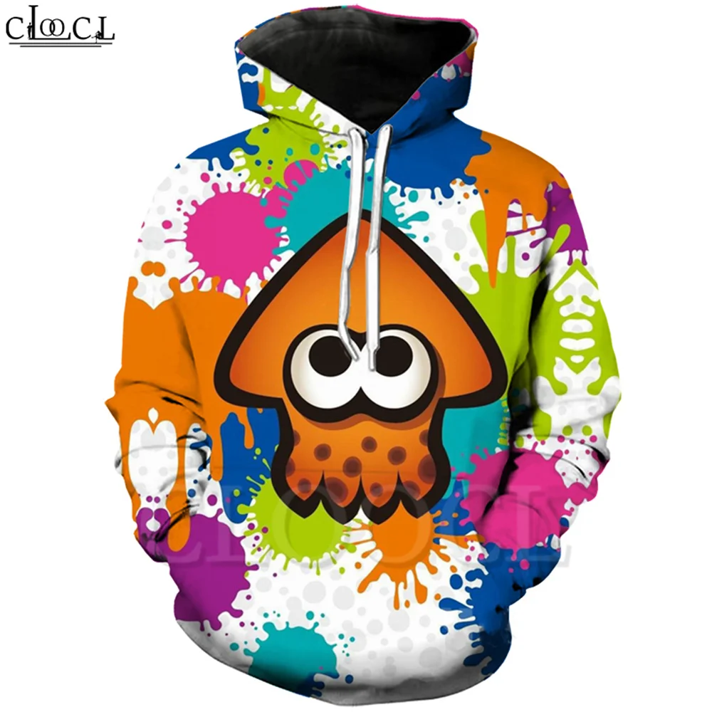 Kids Game Splatoon 2 Men Women 3D Print Colorful Octopus Casual Hoodie Harajuku Couple Sweatshirts Streetwear Tops Drop Shipping