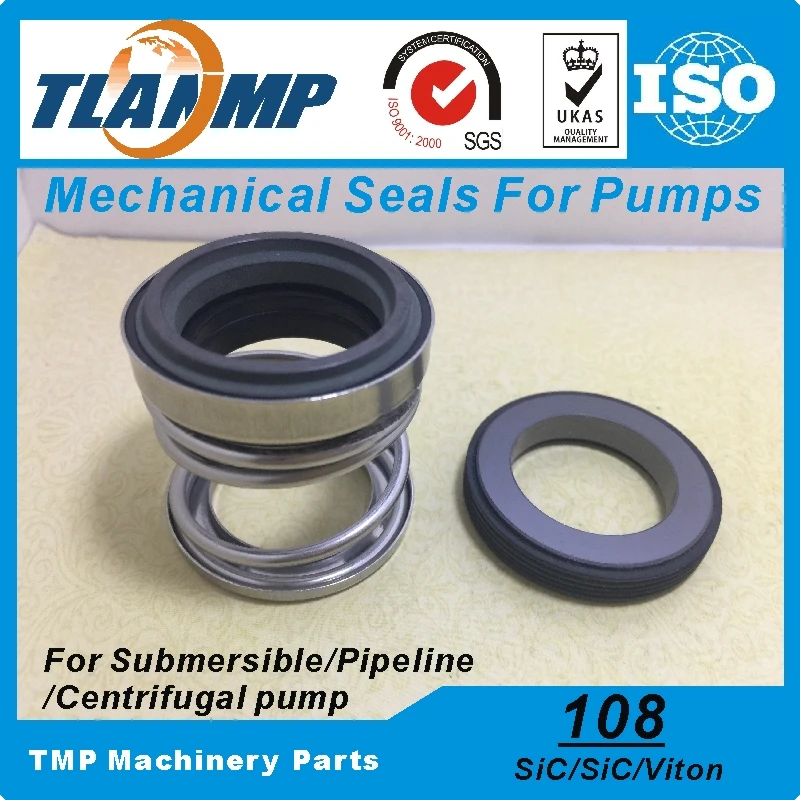 

108-50 TLANMP Mechanical Seals (Material: SiC/SiC/Vit) Shaft Size 50mm VIT Rubber Bellow Seal Used in High Temperature Liquid