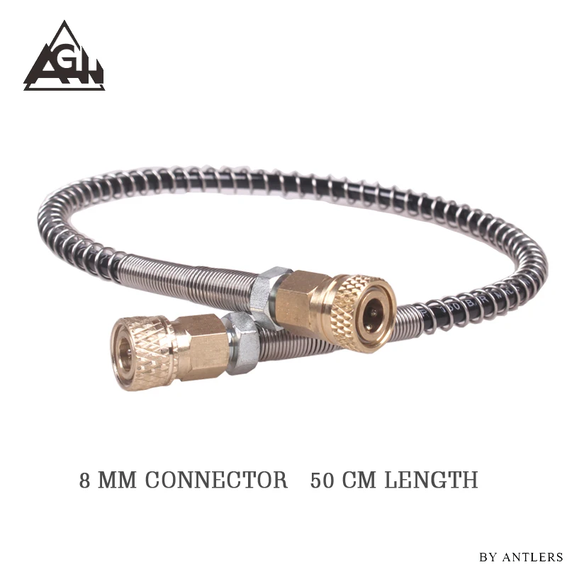 

High pressure hose Air Paintball soft 63Mpa/9000PSI 8mm Quick Connector for PCP Hand Pump M10*1 with 2x female connector