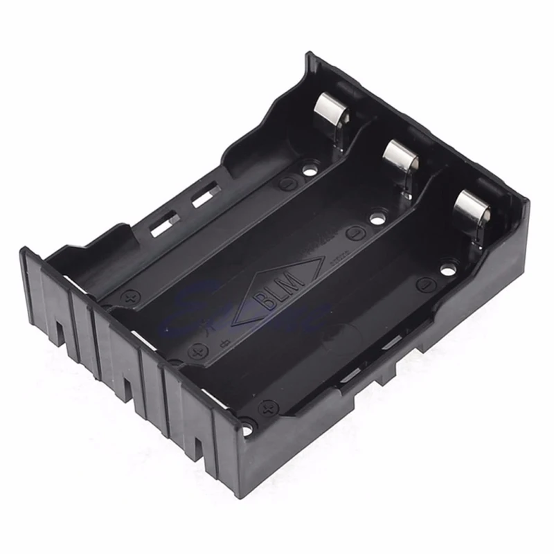 ABS DIY 3 x 18650 Battery Clip Holder Storage Box Case For 3pcs 3.7V 18650 Rechargeable Lithium Batteries Container With 6 Pins