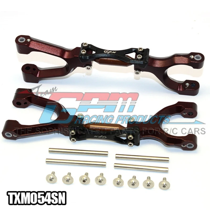 

GPM SPRING STEEL + ALUMINUM SUPPORTING MOUNT WITH FRONT / REAR UPPER ARMS SET For TRAXXAS X-MAXX RC Upgrade