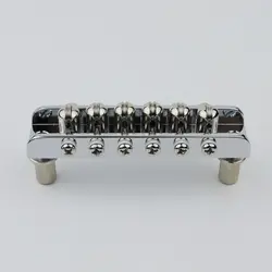 Chrome 6 String Guitar Bridge Roller Bridge For Guitar Mosrite Style Bridge MTB606