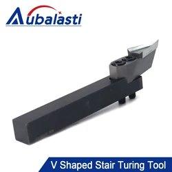 CNC Turning Tool WoodWorking Turning Tool Lathe Tool Set Alloy Cylindrical Turning Tool V-type Stair Turning Tool