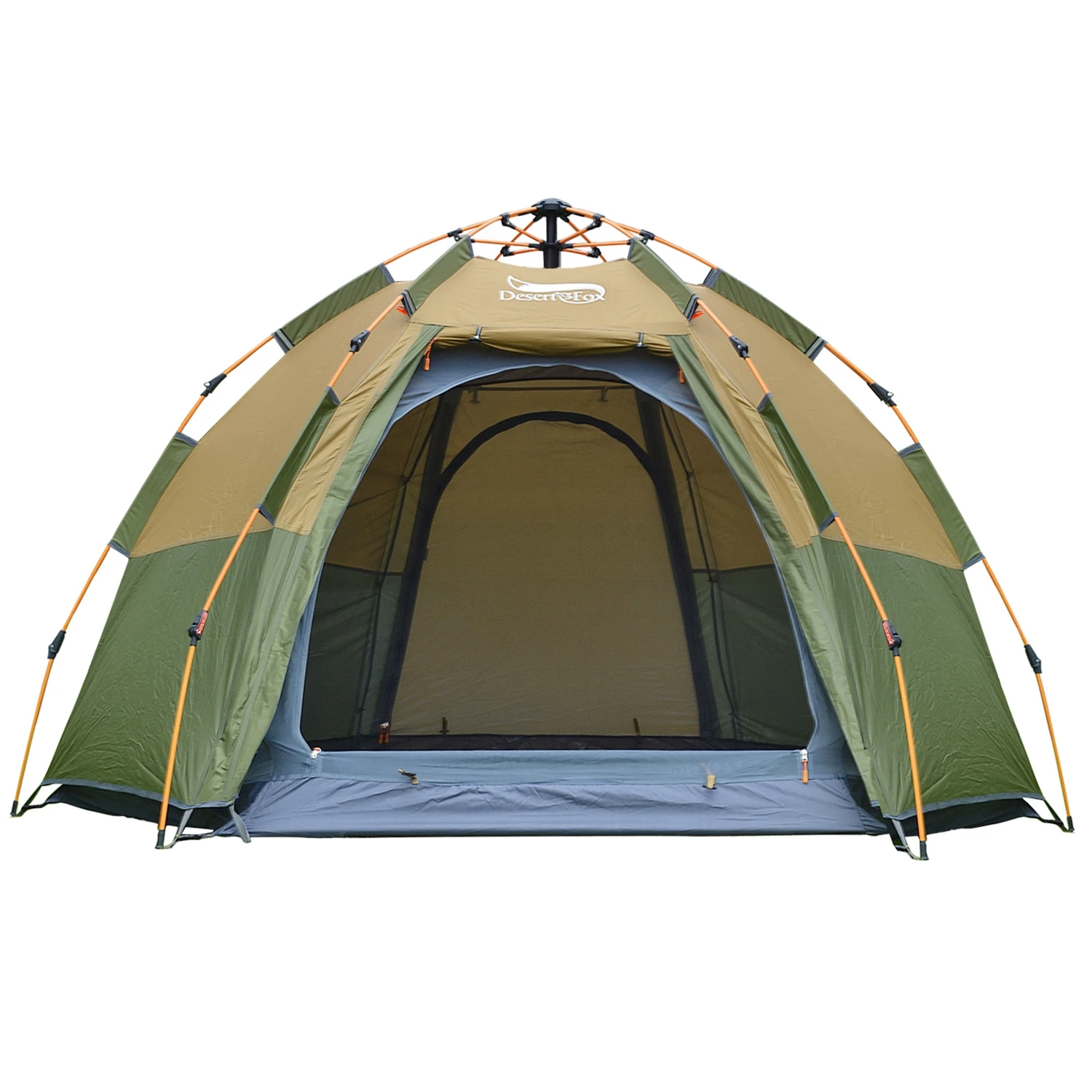 Desert&Fox Pop-up Automatic Tent 3-4 Person Instant Camping Tent Backpacking Family Dome Tents for Camping Hiking Travelling