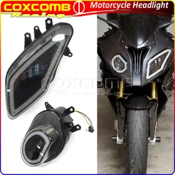 For BMW S1000RR 2009-2014 Motorcycle DRL High/Low Beam Angel Eye Head Lamp LED 12V Replacement Front Headlight Assembly Kit