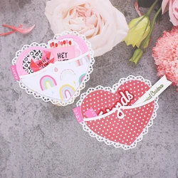 Heart Border Jeans Pocket Metal Cutting Dies Stencils for DIY Scrapbooking Decorative Embossing DIY Paper Cards