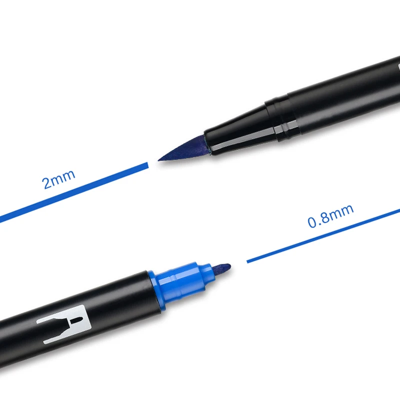 Imagem -02 - Tombow Caneta Aquarela Porcelana Marcador de Cabeça Macia para Estudantes Pintura de Arte Design de Mão Conta Pintura de Cabeça Dupla Marcador de Arte