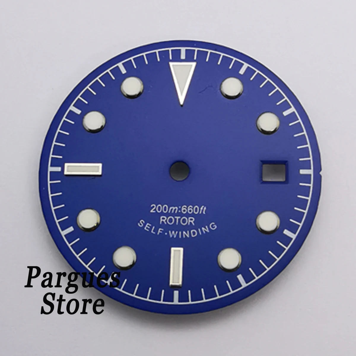 30.5mm sterile blue green watch dial luminous fit NH35 Miyota8215 8205 DG2813 ETA2836/2824 movement