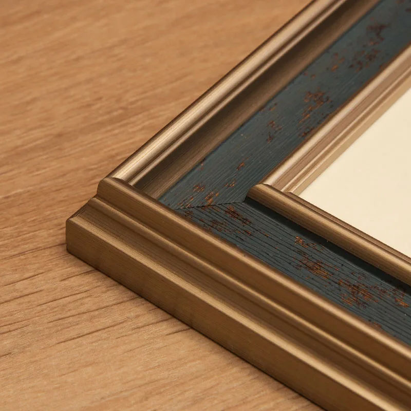 Retro Style Painting Frame Without Picture Card A4 Large Size Photo Frame For Home Decor Desktop Wall Hanging Wedding Gift Frame