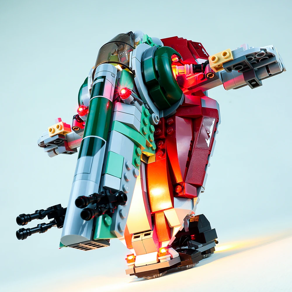 EASYLITE LED Licht Up Kit Für 75312 Boba fett der Starship Block DIY Spielzeug Bausteine Beleuchtung Set NICHT Enthalten modell