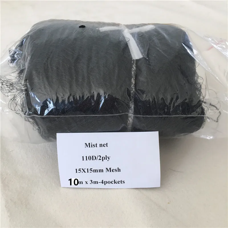 

High Quality Deep Pockets Nylon 110/2D 15mm mesh size Bird Mist net 10x3m Bird Nets For Catching Birds