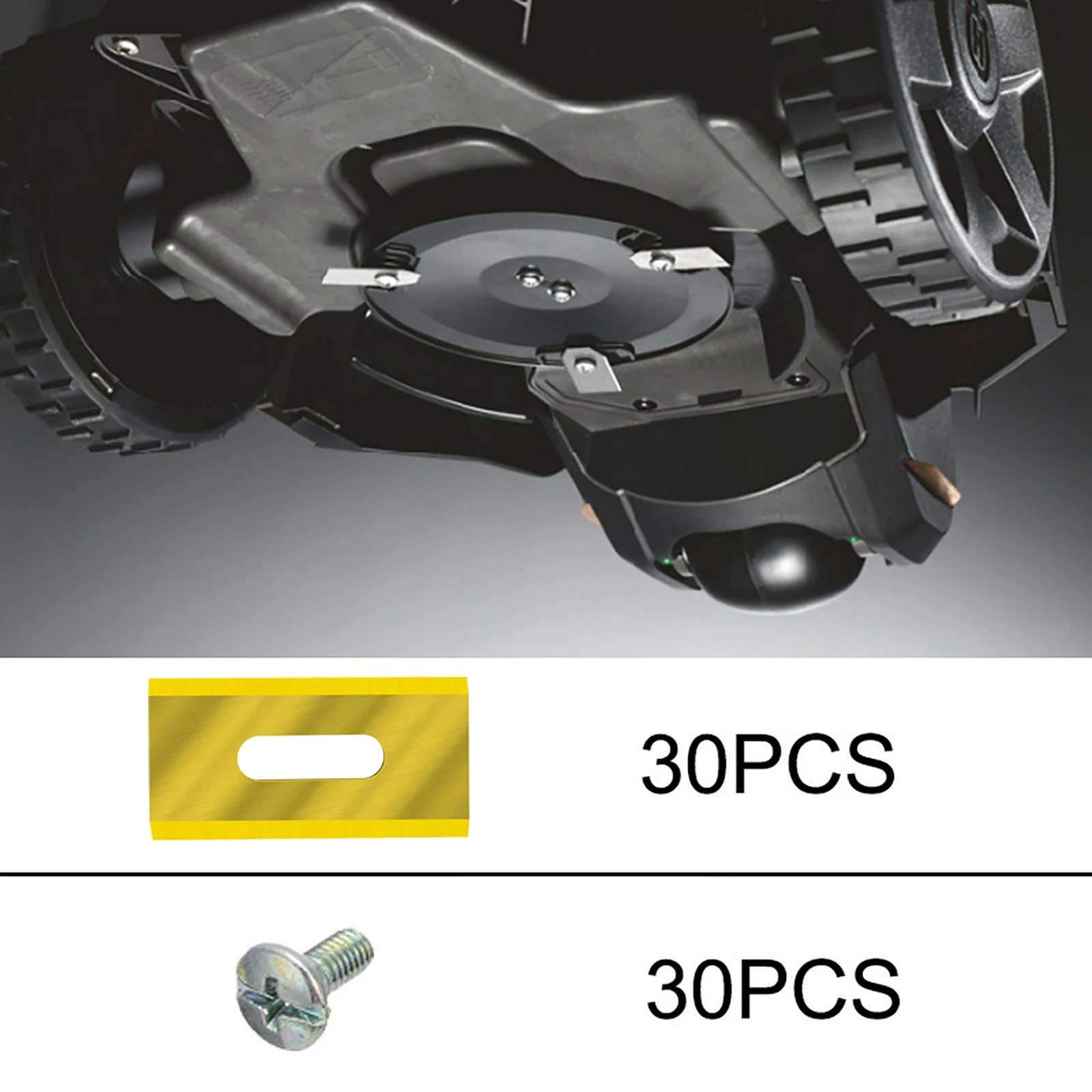 Imagem -06 - Lâmina de Substituição Cortador de Grama Aparador Cortador para Automóvel Husqvarna Jardim Robótico Ferramentas Cortador de Grama 30 Pcs