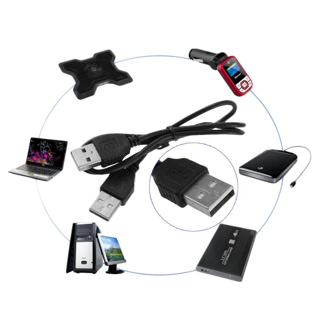 Macho preto do usb 2.0 ao adaptador masculino do cabo do cabo do conector da extensão de m/m do macho do fio usb 2.0 ao adaptador masculino do conector da extensão de m/m