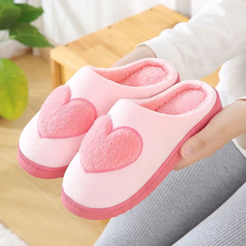 Winter Home Slippers Women Cotton Shoes Soft Plush Indoor Slippers Shoes For Women Men Couple Warm Fur Slippers Big Sizeer4